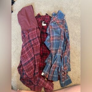 American Eagle Flannels lot.